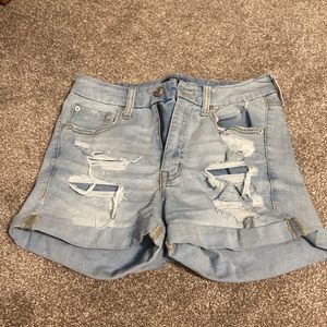 ripped jean shorts